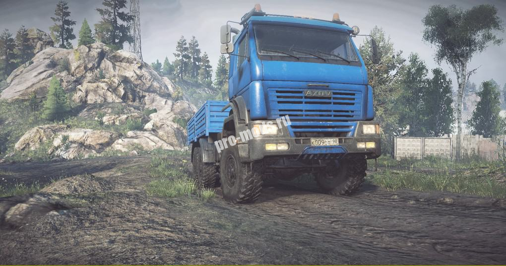 Мод Azov-65124 грузовик для SnowRunner