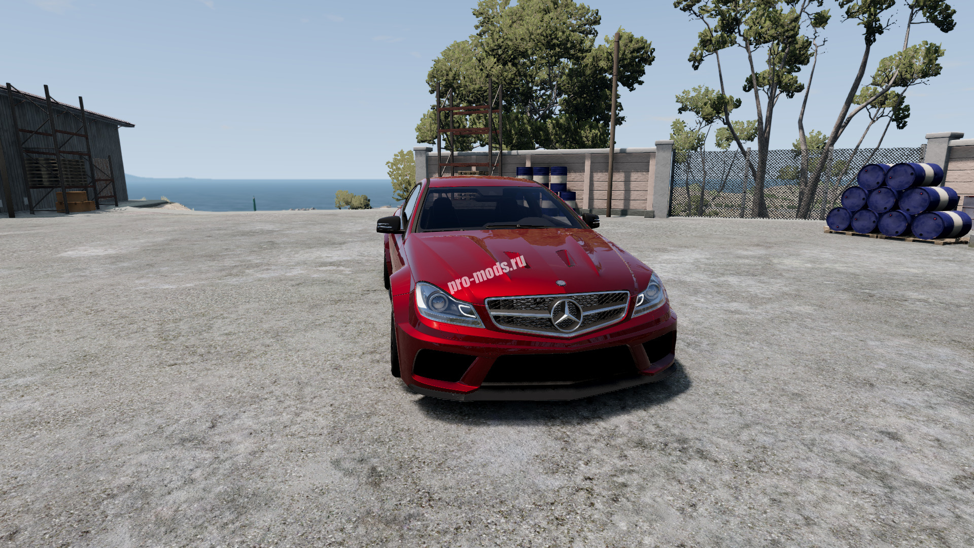 Мод автомобиль Mercedes C63 W204 Coupe для BeamNG DRIVE