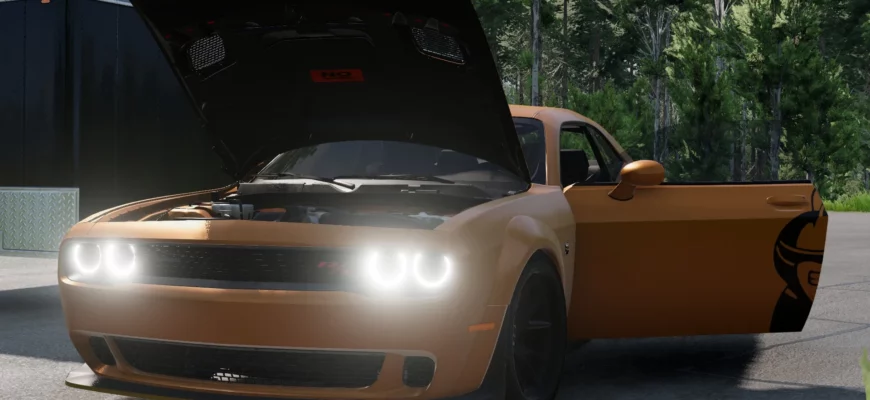 Мод DODGE CHALLENGER V4.0 0.30.X ДЛЯ BEAMNG.DRIVE