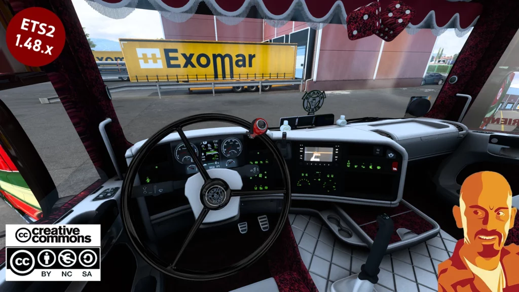 Мод SCANIA R560 DONSLUND + ПРИЦЕП для Euro truck simulator 2