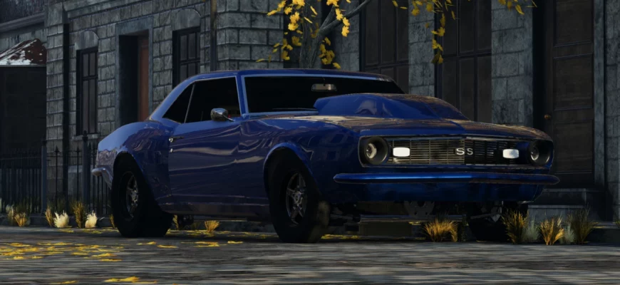 Мод 1968 DRAG CAMARO 0.30.X ДЛЯ BEAMNG.DRIVE