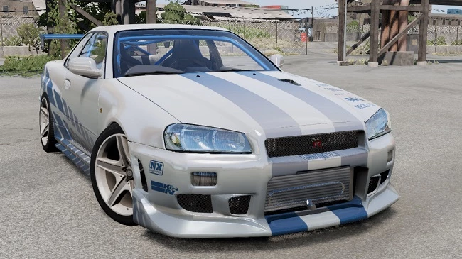 Мод 1998 NISSAN SKYLINE R34 0.30.X ДЛЯ BEAMNG.DRIVАE