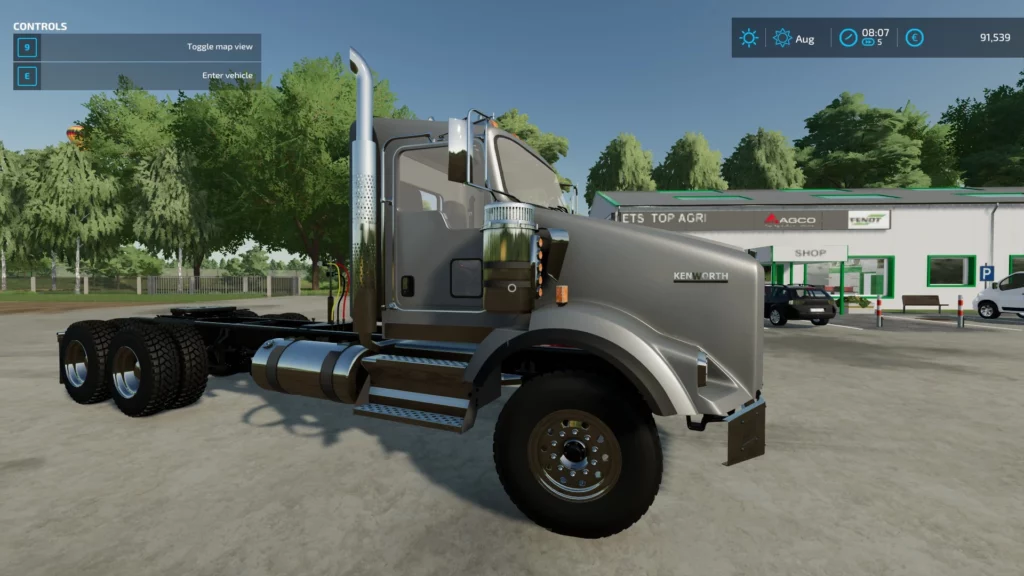 Мод грузовик 2019 KENWORTH T800 V2.0.0.0 для Farming Simulator 22