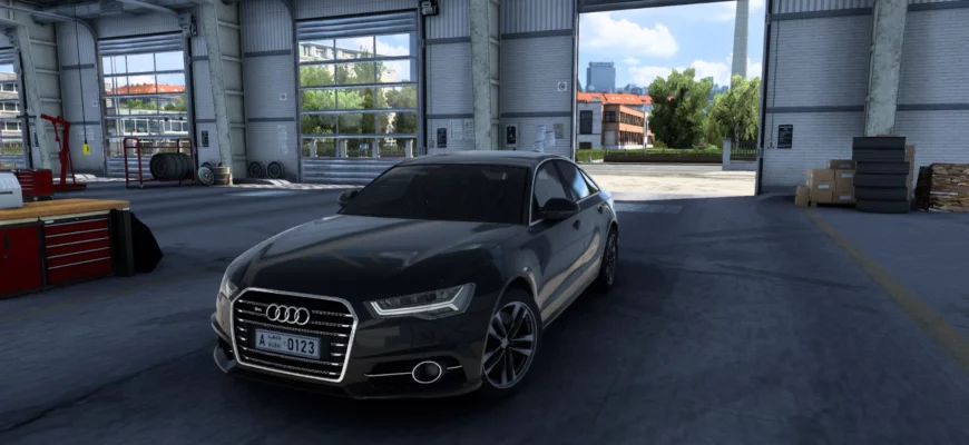 Мод AUDI A6 C7 2015 V1.48 для Euro truck simulator 2