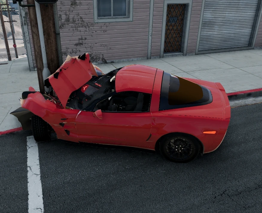 Мод CHEVROLET CORVETTE ZR1 0.30.X ДЛЯ BEAMNG.DRIVE