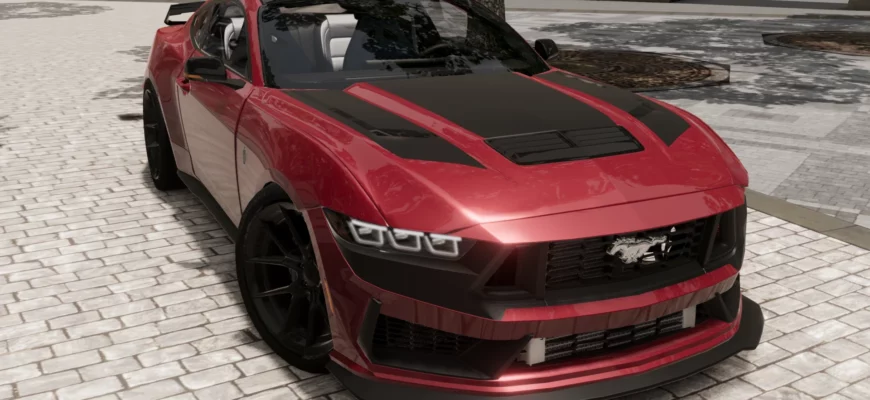 Мод FORD MUSTANG 0.30.X ДЛЯ BEAMNG.DRIVАE