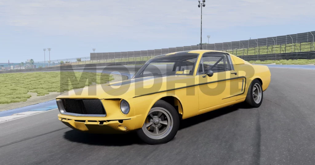 Мод FORD MUSTANG (1967) 0.30.X ДЛЯ BEAMNG.DRIVАE