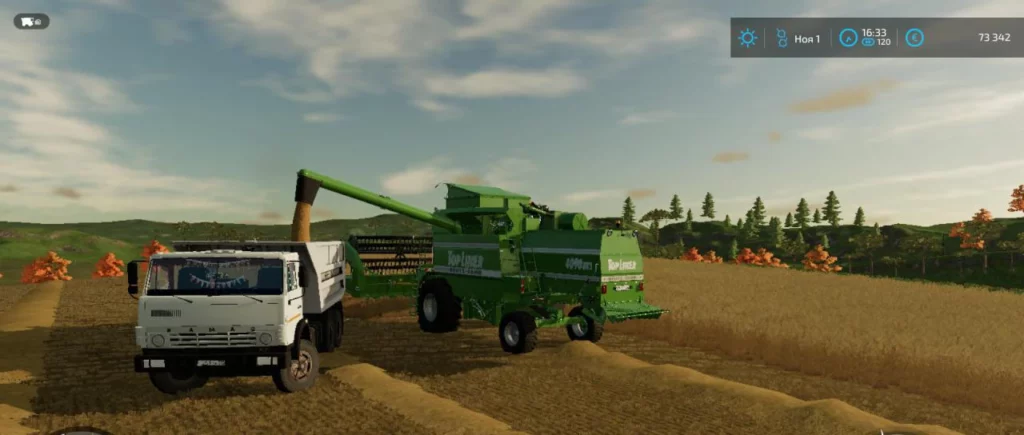 Мод КАМАЗ 55111 для Farming Simulator 22