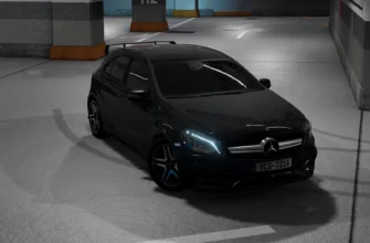 Мод MERCEDES-BENZ A45 AMG 0.30.X ДЛЯ BEAMNG.DRIVАE