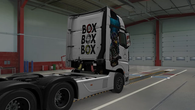 Мод Скин MERCEDES F1 1.48 для Euro truck simulator 2