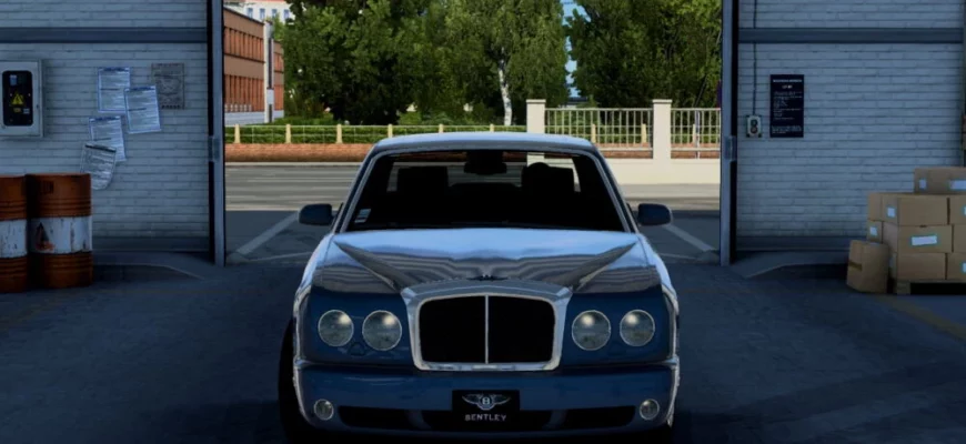 Мод BENTLEY ARNAGE T 2009 V1.0 V1.48 для Euro truck simulator 2