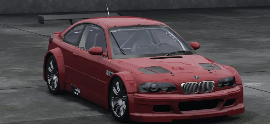 Мод BMW M3 GTR E46 V2.1 ДЛЯ BEAMNG.DRIVАE