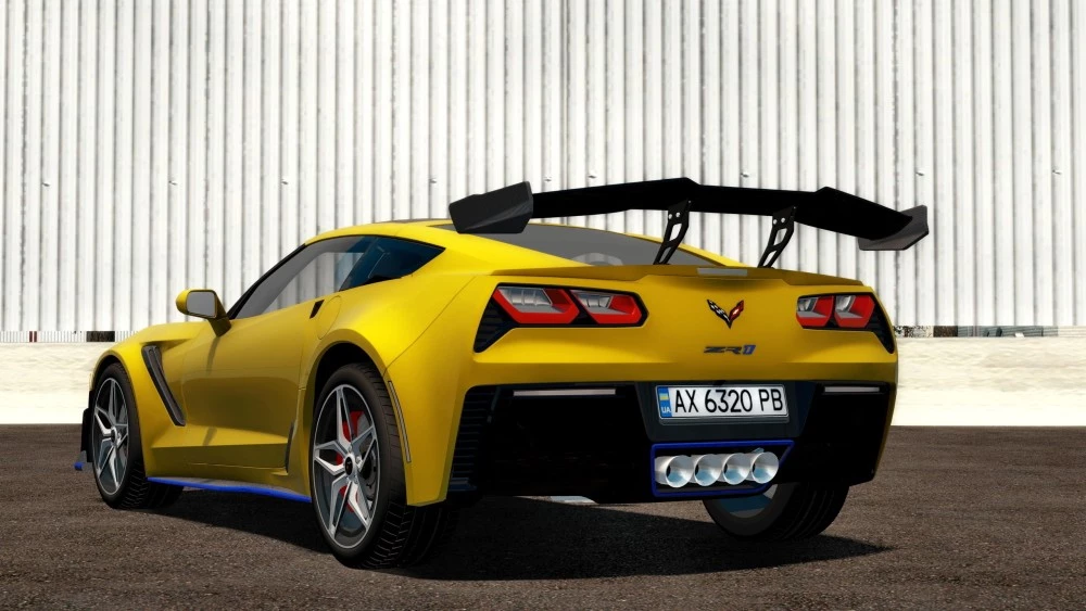 Мод CHEVROLET CORVETTE ZR1 2019 0.30.X ДЛЯ BEAMNG.DRIVАE