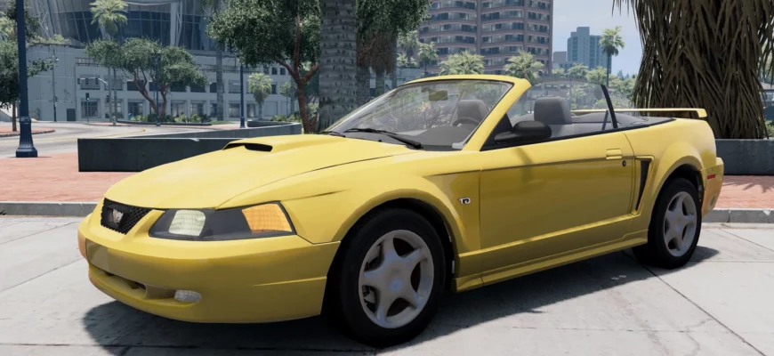 Мод FORD MUSTANG (1999-2004) V0.7 0.30.X ДЛЯ BEAMNG.DRIVАE