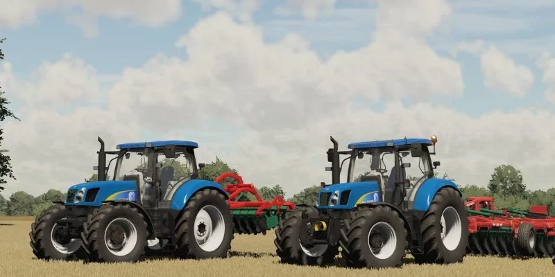 Мод FS22 СЕРИЯ NEW HOLLAND T6050 V1.0.0.0 для Farming Simulator 22