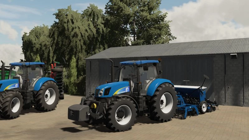 Мод FS22 СЕРИЯ NEW HOLLAND T6050 V1.0.0.0 для Farming Simulator 22