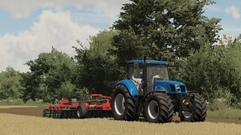 Мод FS22 СЕРИЯ NEW HOLLAND T6050 V1.0.0.0 для Farming Simulator 22