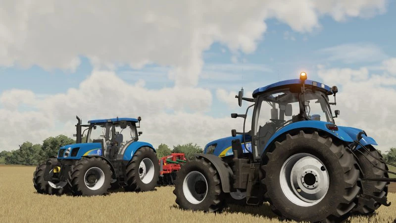 Мод FS22 СЕРИЯ NEW HOLLAND T6050 V1.0.0.0 для Farming Simulator 22