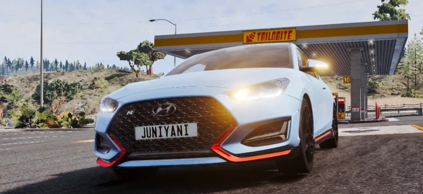 Мод HYUNDAI VELOSTER N 0.30.X ДЛЯ BEAMNG.DRIVАE