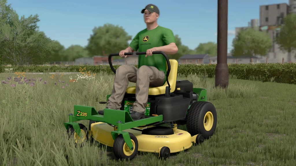 Мод JOHN DEERE ZERO TURN Z235 V1.0.0.0 для Farming Simulator 22