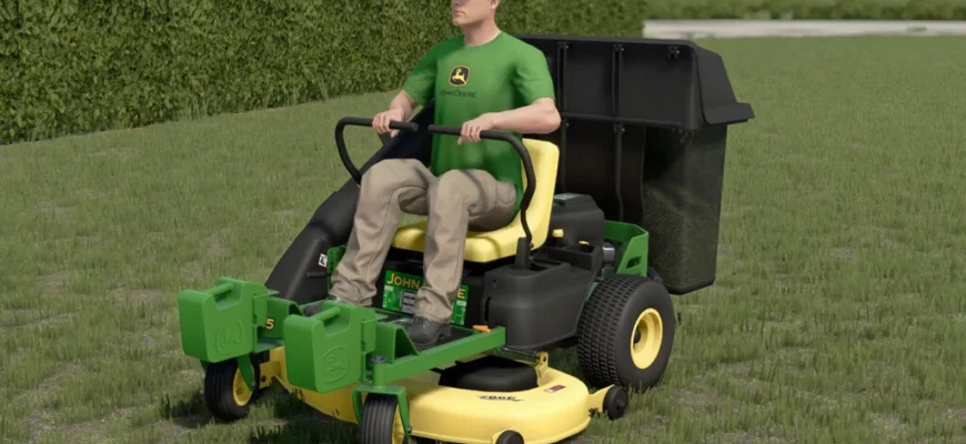 Мод JOHN DEERE ZERO TURN Z235 V1.0.0.0 для Farming Simulator 22