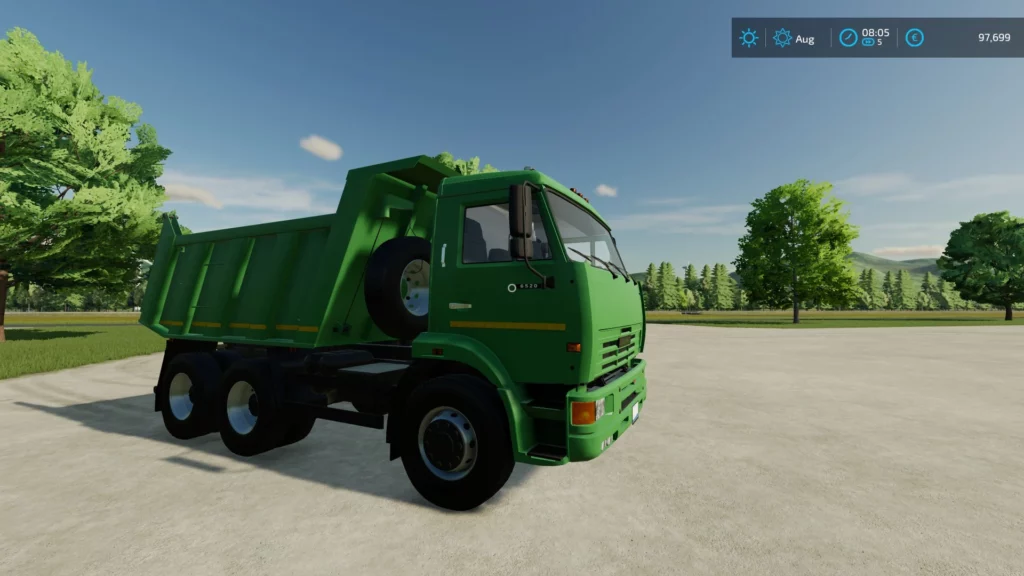 Мод КАМАЗ 65115 V1.0.0.0 для Farming Simulator 22