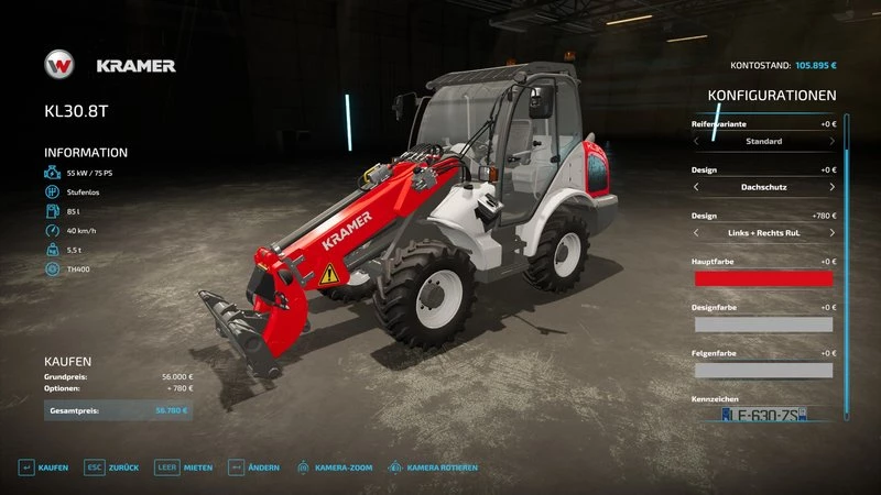 Мод KRAMER KL30 V1.2.0.0 для Farming Simulator 22