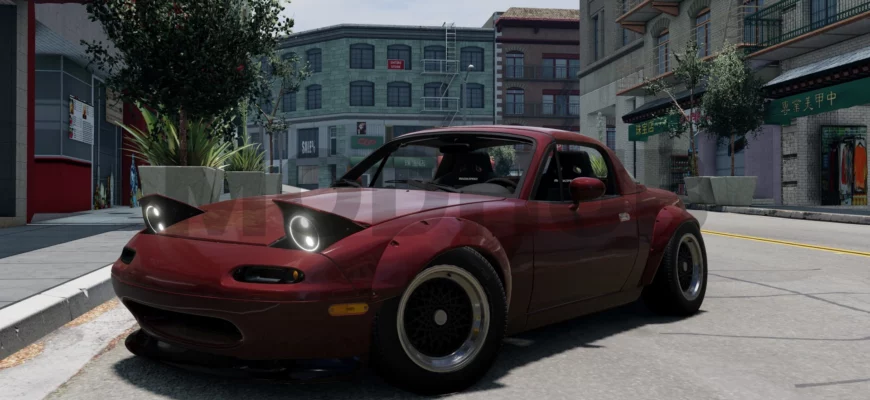 Мод MAZDA MX-5 MIATA V1.0 0.30.X ДЛЯ BEAMNG.DRIVАE