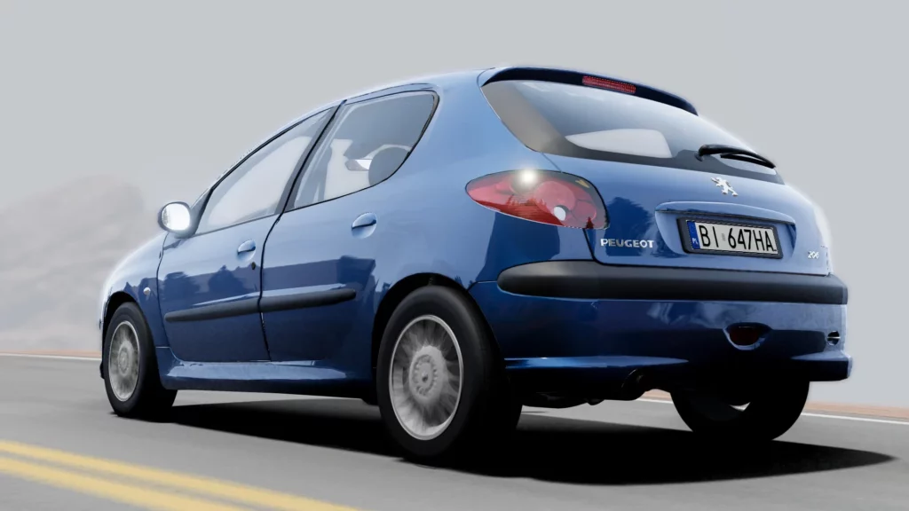 Мод 2004-2008 PEUGEOT 206 ПАК 0.30.X ДЛЯ BEAMNG.DRIVE