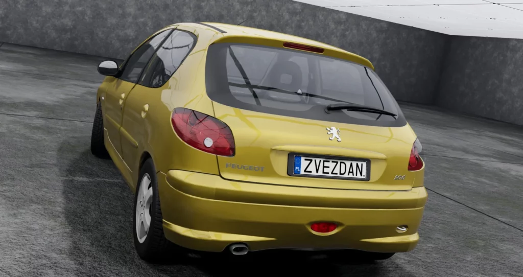 Мод 2004-2008 PEUGEOT 206 ПАК 0.30.X ДЛЯ BEAMNG.DRIVE