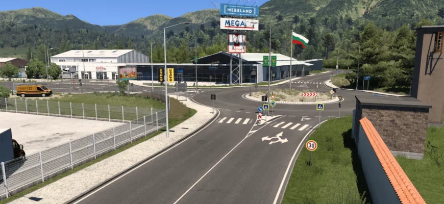 Мод БОЛГАРИЯ В ФОКУСЕ V1.10 1.49 для Euro truck simulator 2