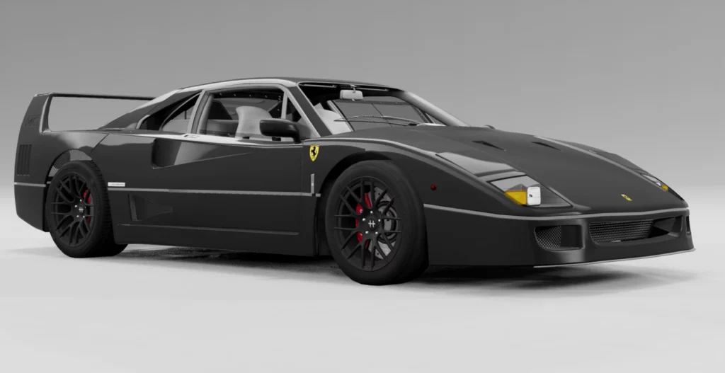 Мод FERRARI F40 0.30.X ДЛЯ BEAMNG.DRIVE