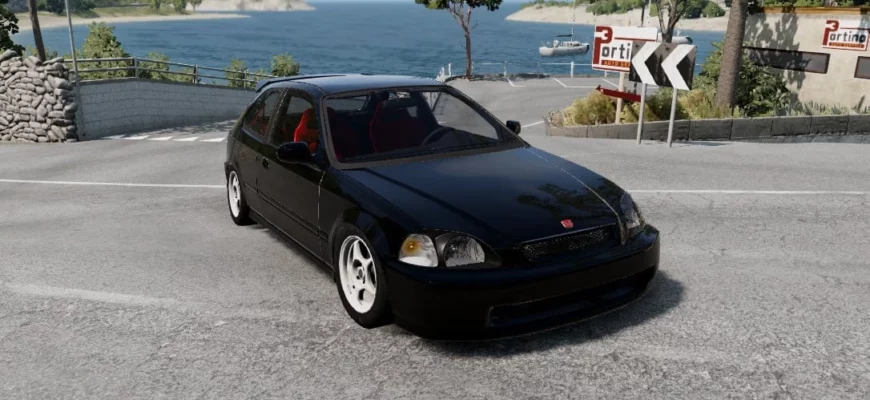 Мод HONDA CIVIC 1996-2000 0.31.X ДЛЯ BEAMNG.DRIVE