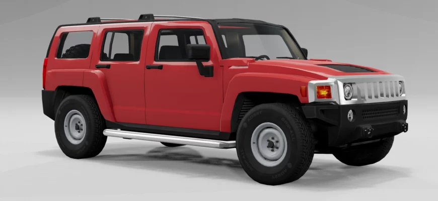 Мод HUMMER H3 V1.0 RENOVATE 0.30.X ДЛЯ BEAMNG.DRIVE