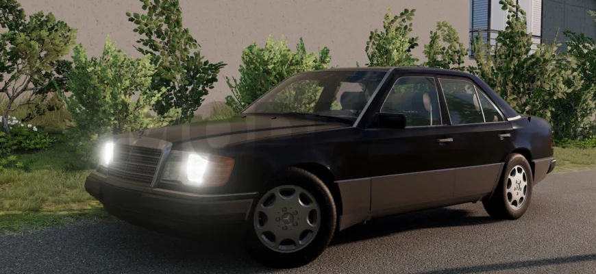 Мод MERCEDES-BENZ E-CLASS (W124) V1.0 0.31.X ДЛЯ BEAMNG.DRIVE