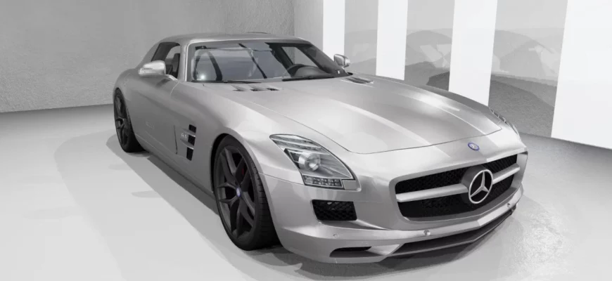 Мод MERCEDES BENZ SLS 0.31.X ДЛЯ BEAMNG.DRIVE