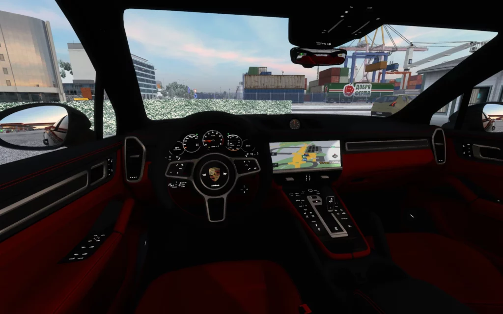 Мод PORSCHE CAYENNE TURBO 2022 E3 V1.0 1.49 для Euro truck simulator 2