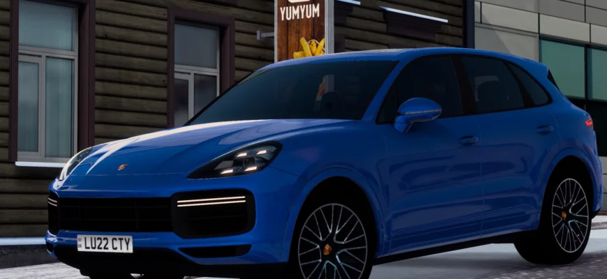 Мод PORSCHE CAYENNE TURBO 2022 E3 V1.0 1.49 для Euro truck simulator 2