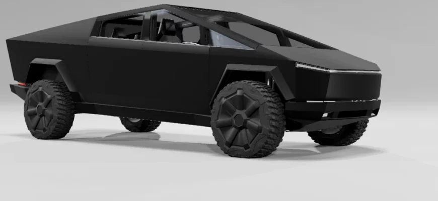 Мод TESLA CYBERTRUCK V1.0 0.30.X ДЛЯ BEAMNG.DRIVE