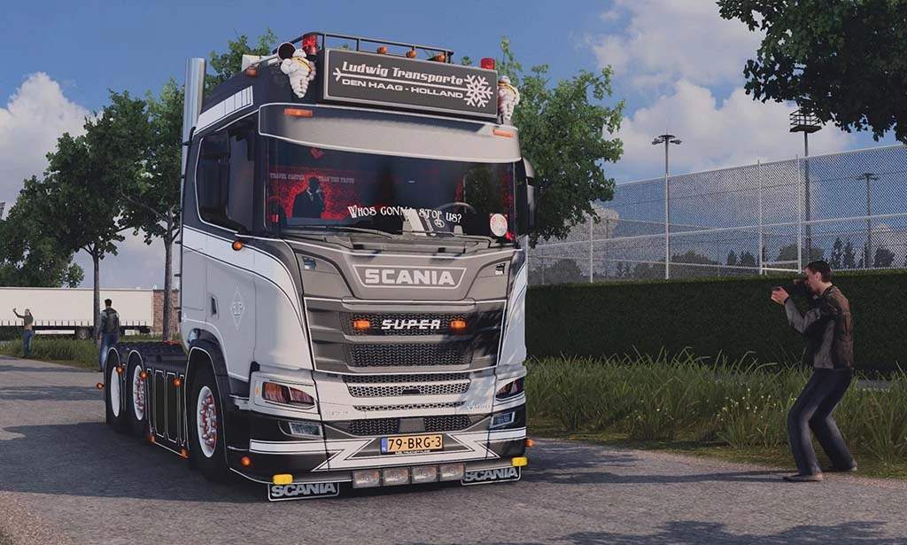 ГРУЗОВИК LUDWIG SCANIA R590 LOWCAB + ПРИЦЕП V1.49