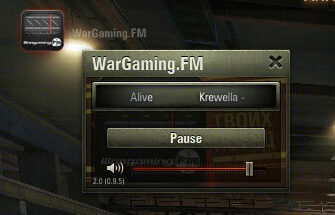 Радио Wargaming FM с интерфейсом в ангаре для МИР ТАНКОВ
