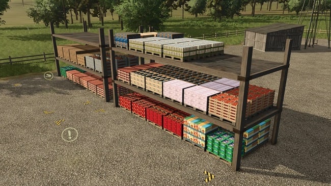 МОД Pallet Shelf FS25 v1.0.0.3 (1.4.x) FS 2025