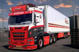 МОД Scania R660 DANMARK + Trailer v1.53