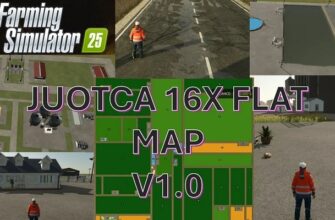 МОД Карта Juotca Flat Map 16X v1.2.0.0 (1.4.x)