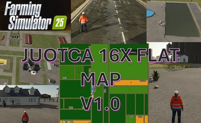 МОД Карта Juotca Flat Map 16X v1.2.0.0 (1.4.x)